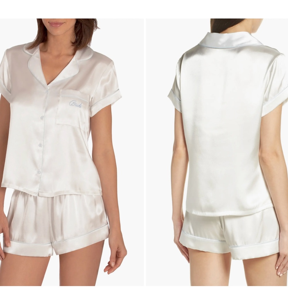 Bride Satin Short Pajamas